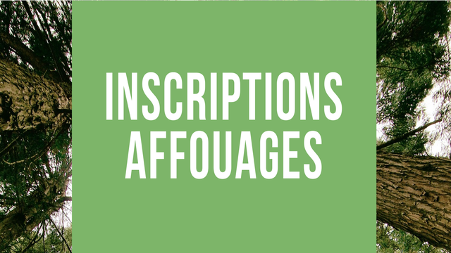 Inscriptions Affouages